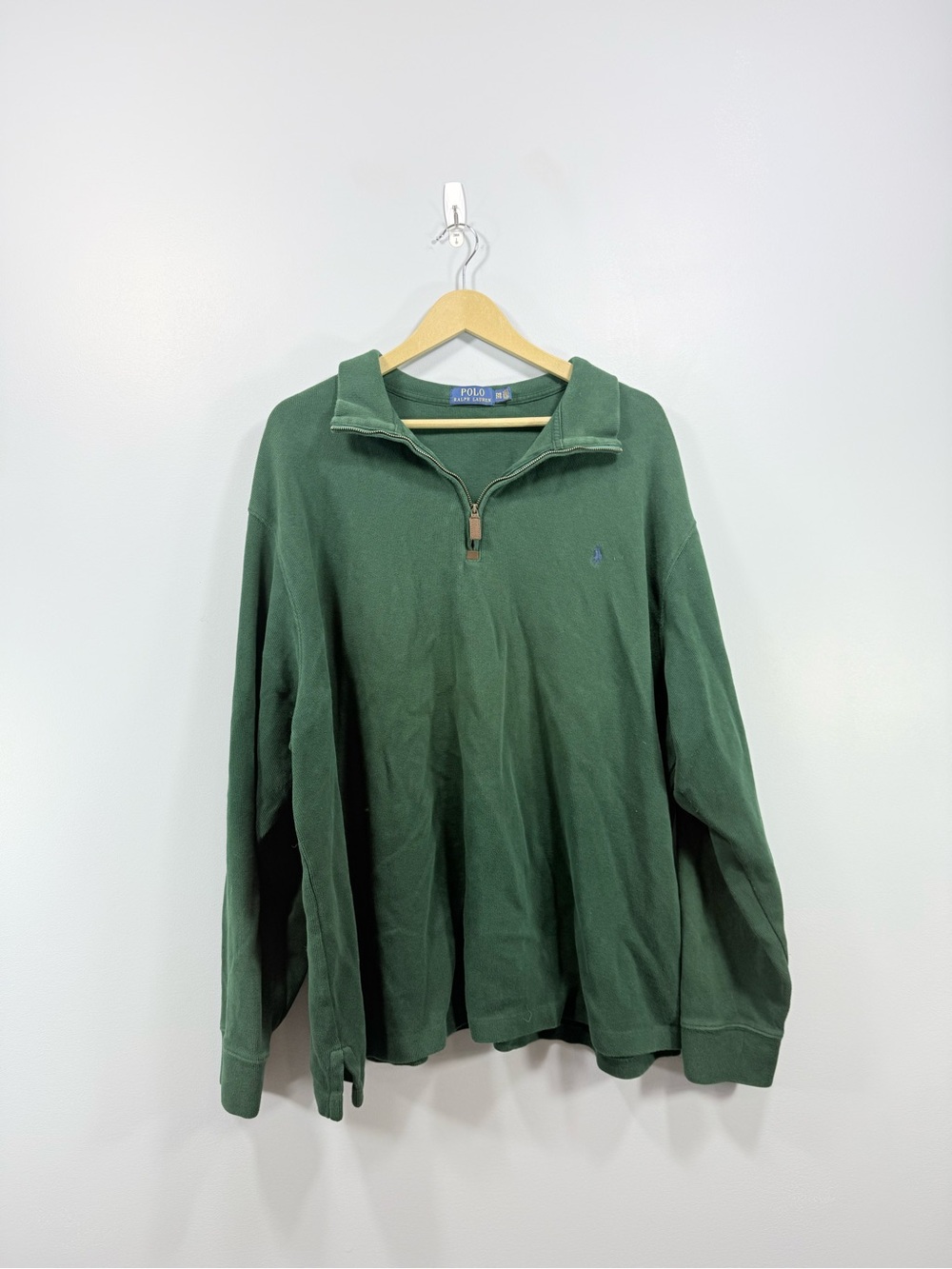 Ralph Lauren Forest Green Half-Zip Pullover Sweater 2XL